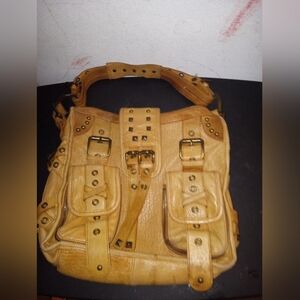 Betsey Johnson Tan Satchel Bag